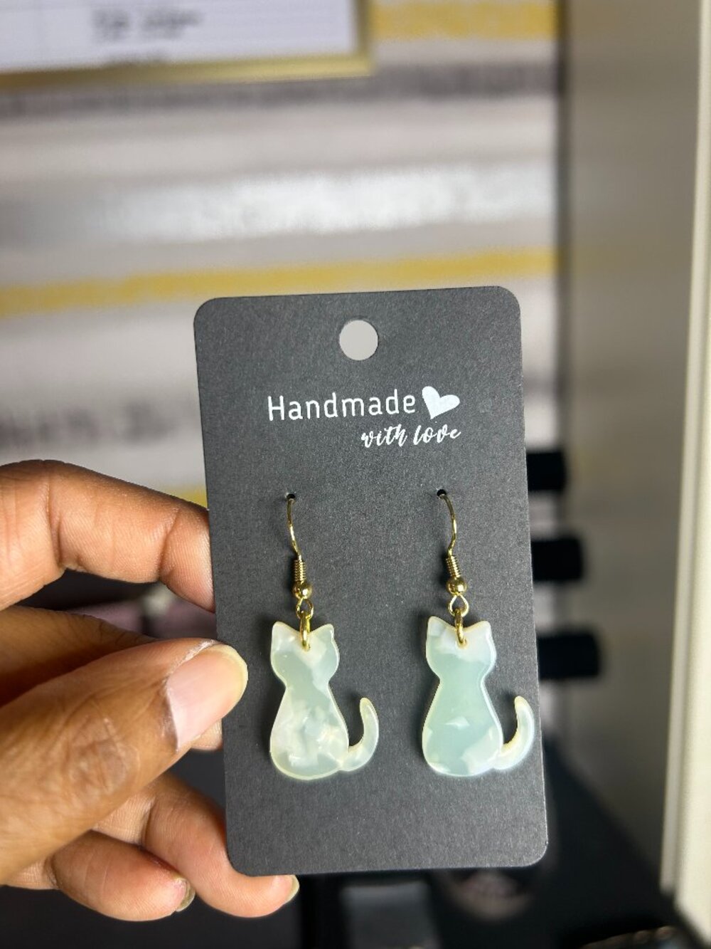 Shadow Cat Earrings